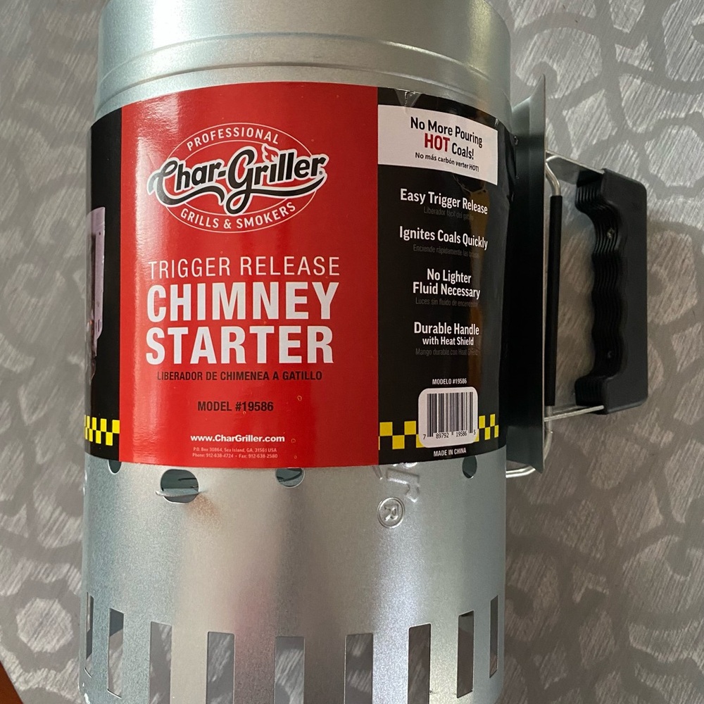 NWT Char-Griller Chimney Starter Quick‎ Release Trigger